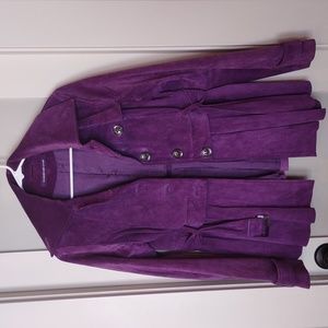 Suede Real Leather Hallhuber Vintage Jacket